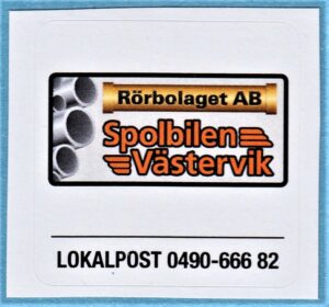 Lokalpost VÄSTERVIK Nr 109 2019 Rörbolaget AB Spolbilen Västervik – utan eget telefonnummer