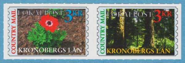 Lokalpost VÄXJÖ Country Mail Nr 06-7 1997 anemon - tallskog (eller omvänt)