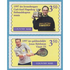Lokalpost VÄXJÖ Country Mail Nr 21-22 1998 tennis – C A Hageskog – Jonas Björkman