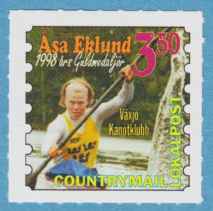 Lokalpost VÄXJÖ Country Mail Nr 38 1999 Åsa Eklund i kanot