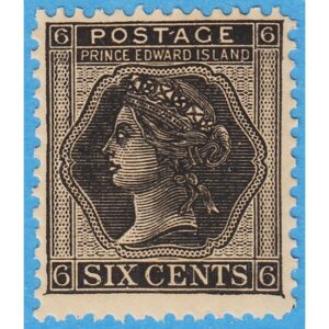 PRINCE EDWARD ISLAND 1872 M15** six cents (OB53)