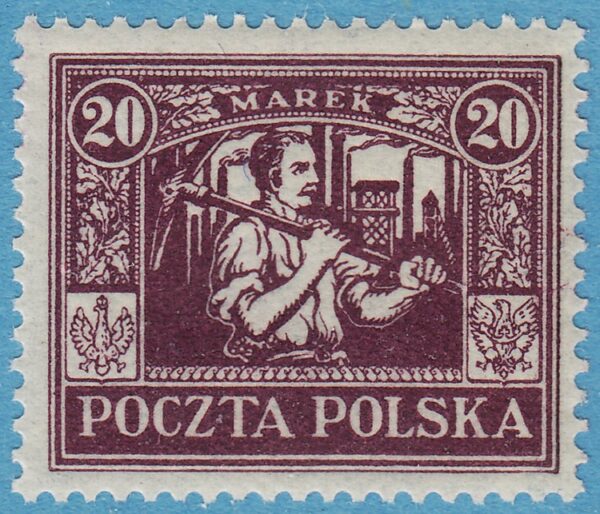 ÖVRE SCHLESIEN Reguljär utgåva 1922 M15** 20 Marek - gruvarbetare