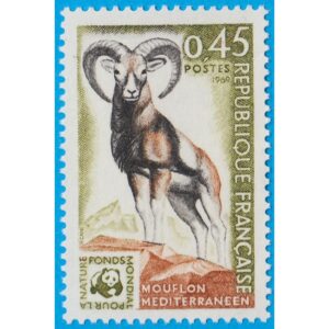 FRANKRIKE 1969 M1683** europeisk mufflon 1 kpl