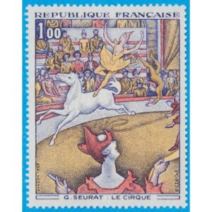 FRANKRIKE 1969 M1687** Cirkus av Georges Seurat 1 kpl
