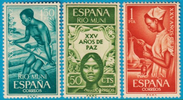 RIO MUNI 1965 M60-2** sjuksköterska - timmerflottare 3 kpl