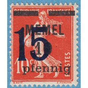 MEMEL 1921 M34** 15/10/10