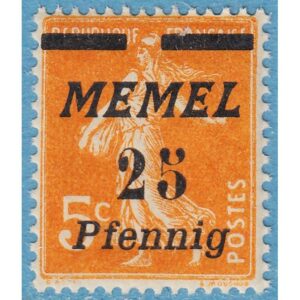 MEMEL 1922 M58** 25/5
