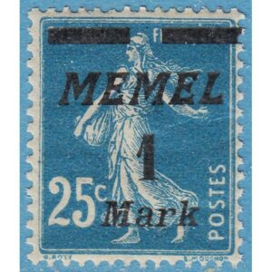 MEMEL 1922 M86** 1M/25