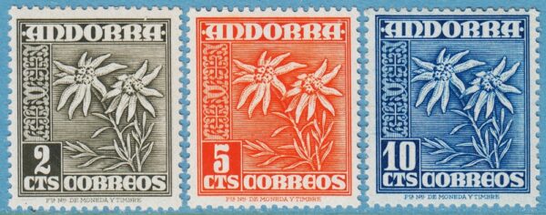 ANDORRA (SP) 1951 M52-4** edelweiss ur bruksserie