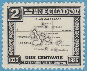 ECUADOR 1936 M346** karta – enda i serien