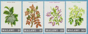 MALAWI 1971 M169-72** blommor 4 kpl