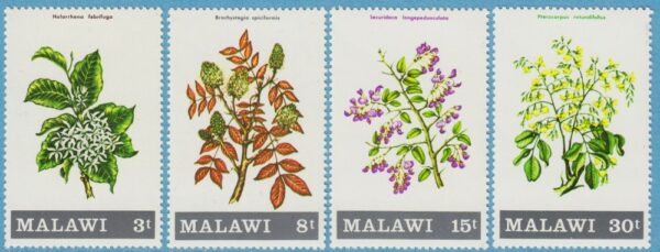 MALAWI 1971 M169-72** blommor 4 kpl