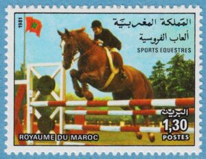 MAROCKO 1981 M992** hästsport 1 kpl