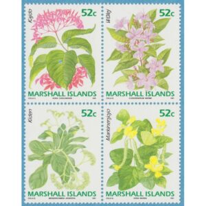 MARSHALL ISLANDS 1991 M357-60** blommor 4 kpl