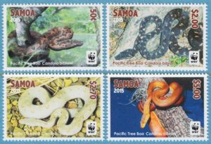 SAMOA 2015 M1218-21** ormar WWF 4 kpl