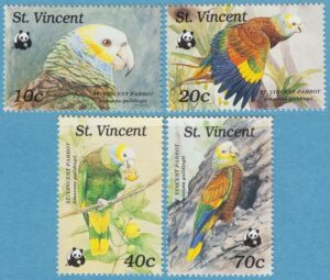 ST VINCENT 1989 M1222-5** Saintvincentamazon 4 kpl