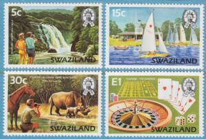 SWAZILAND 1981 M371-4** turism 4 kpl