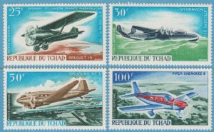 TCHAD 1967 M179-82** flygplan 4 kpl