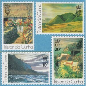 TRISTAN DA CUNHA 1976 M209-12** konst av Roland Svensson (I) 4 kpl