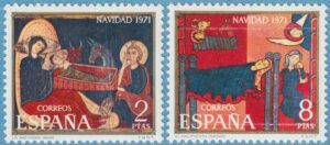 SPANIEN 1971 M1956-7** jul – altarbilder 2 kpl