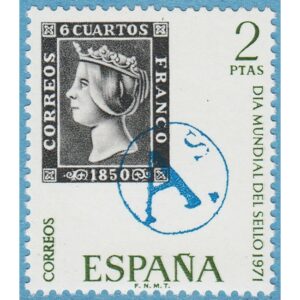 SPANIEN 1971 M1928** frimärke på frimärke 1 kpl