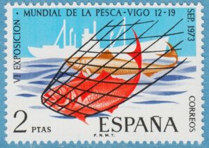 SPANIEN 1973 M2039** fiske 1 kpl