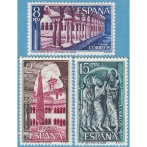SPANIEN 1973 M2054-6** kloster 3 kpl
