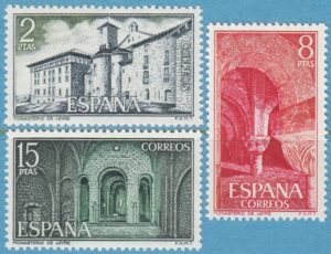 SPANIEN 1974 M2123-5** kloster 3 kpl