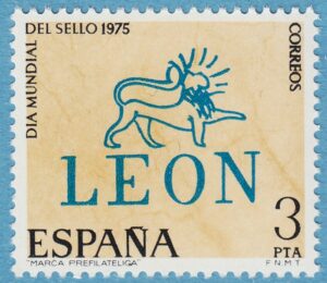 SPANIEN 1975 M2153** poststämpel Leon 1 kpl
