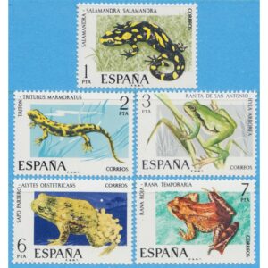SPANIEN 1975 M2164-8** groddjur 5 kpl