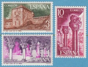 SPANIEN 1975 M2190-2** kloster 3 kpl