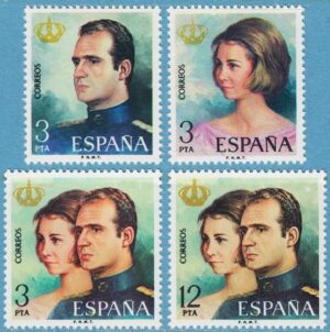 SPANIEN 1975 M2195-8** kungaparet 4 kpl