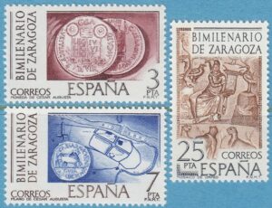 SPANIEN 1976 M2212-4** Zaragoza 3 kpl