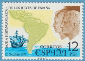 SPANIEN 1976 M2226** karta – kungaparet 1 kpl