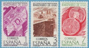 SPANIEN 1976 M2249-51** staden Lugo 3 kpl