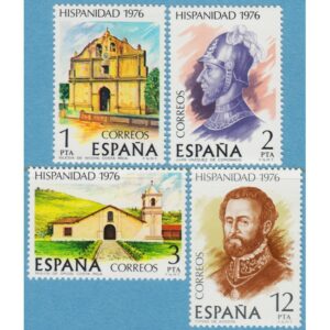SPANIEN 1976 M2264-7** spanskamerikansk historia (V) Costa Rica 4 kpl