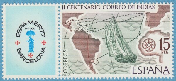 SPANIEN 1977 M2330Zf** Espamer 77 karta 1 kpl