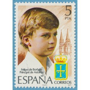 SPANIEN 1977 M2341** kronprins Felipe 1 kpl