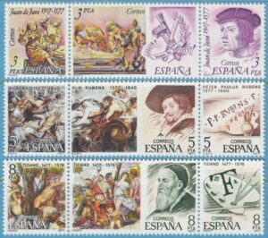 SPANIEN 1978 M2352-60** Juan de Juni – Rubens – Tiziano 9 kpl