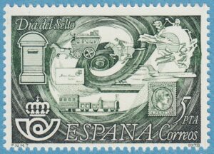 SPANIEN 1978 M2372** frimärkets dag 1 kpl