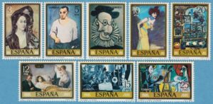 SPANIEN 1978 M2373-80** konst av Picasso 8 kpl