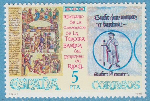 SPANIEN 1978 M2398** miniatyr från en bibel 1 kpl