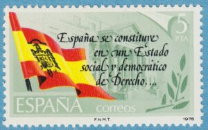 SPANIEN 1978 M2399** ny konstitution 1 kpl