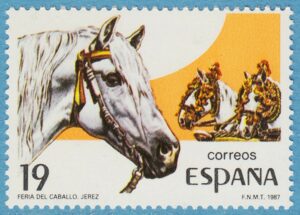 SPANIEN 1987 M2783** hästar 1 kpl
