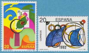 SPANIEN 1989 M2867-8** elevteckningar 2 kpl