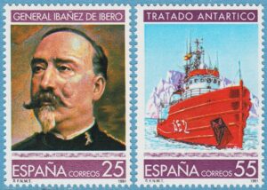 SPANIEN 1991 M3023-4** general + antarktis 2 kpl