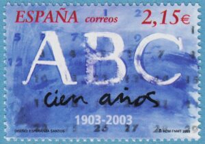 SPANIEN 2003 M3819** tidningen ABC 100 år 1 kpl