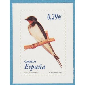 SPANIEN 2006 M4164** ladusvala – enda fågel i serien