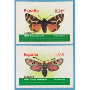 SPANIEN 2010 M4475-6** fjärilar 2 kpl