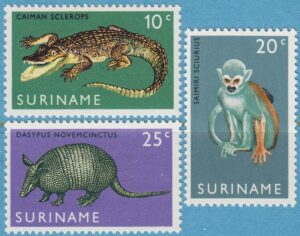 SURINAME 1969 M558-60** kajman apa bälta 3 kpl